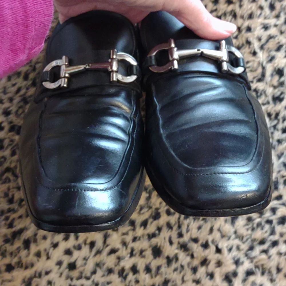 Salvatore Ferragamo Silver Gancini Bit Loafer Sz. 10